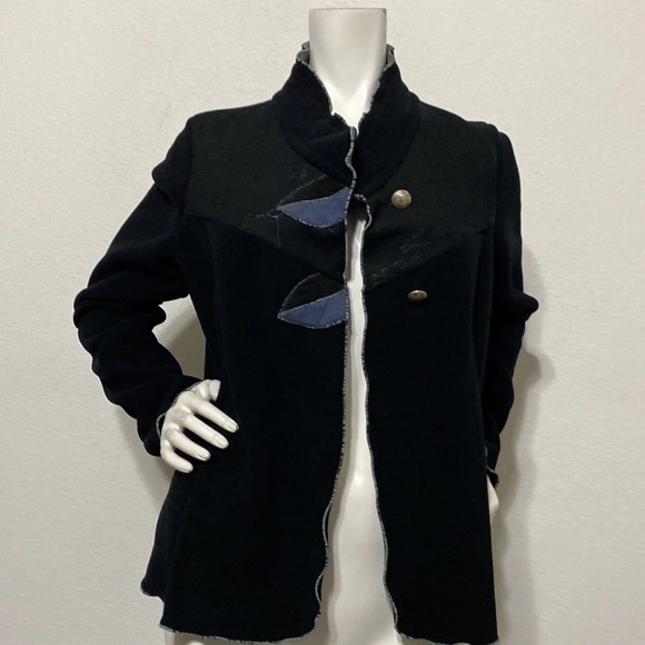 Red Rover NWT PolarTec Wind Pro Black Fleece Jacket Size XS - Picture 2 of 9